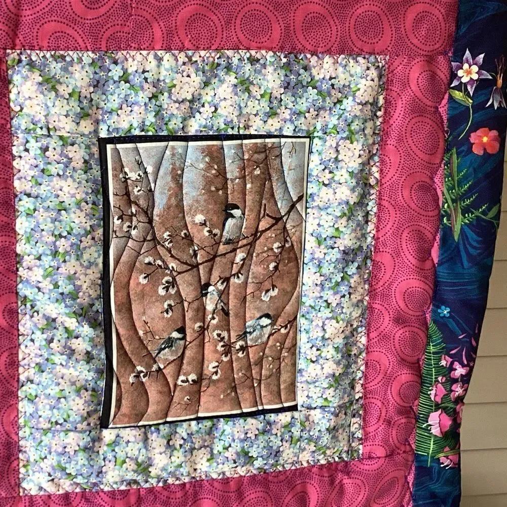 NWT Hand Crafted Alaskan Wildflowers Wall Hanging or Runner